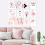 Wallity Conjunto de 12 Cuadros Decorativos Multicolor en MDF